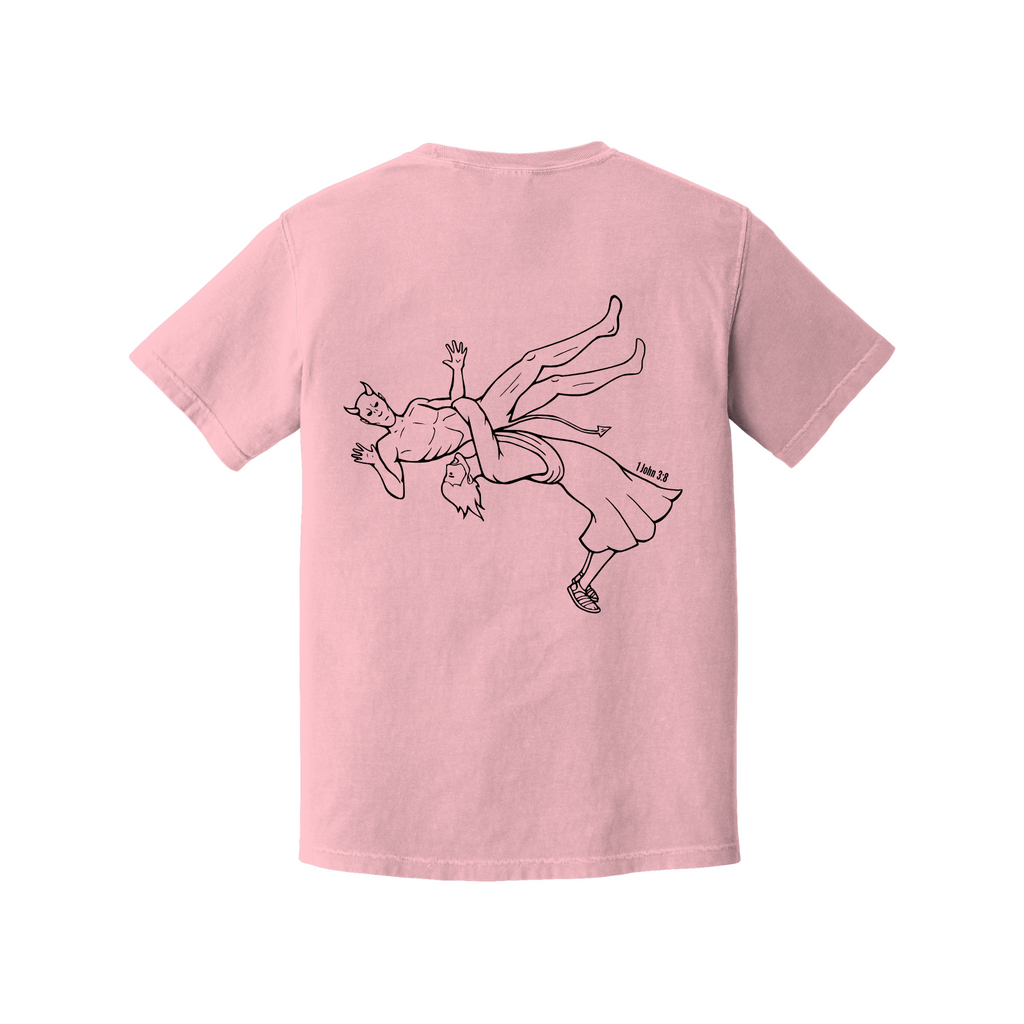 Jesus Suplexing Devil T-Shirt Youth