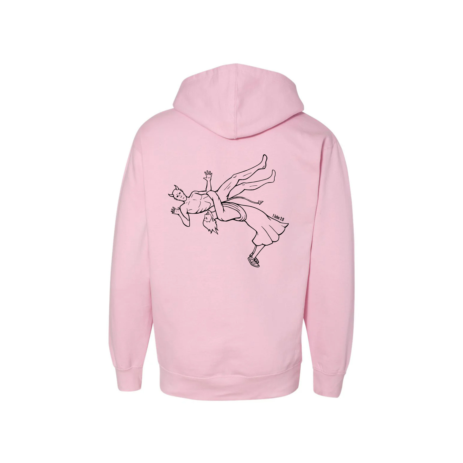 Jesus Suplexing Devil Hoodie